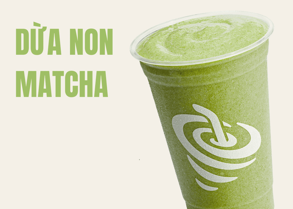 Smoothie Dừa Non Matcha, size M