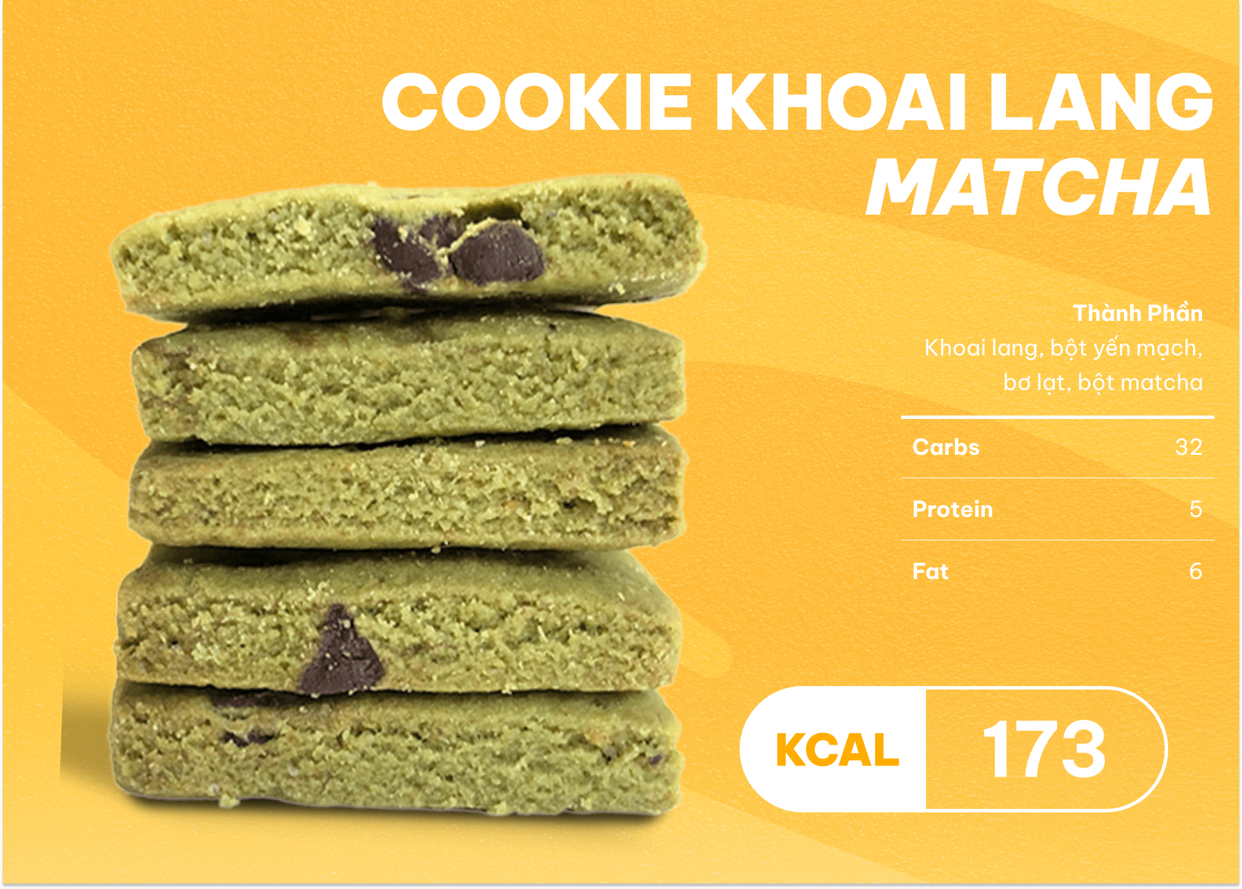 Cookie Khoai Lang Matcha