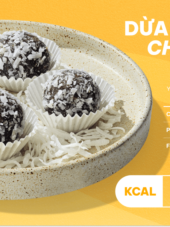 Dừa tươi choco (4 viên)