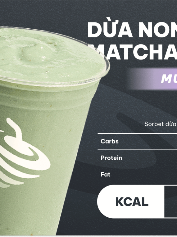 Dừa Non Matcha Whey Blend